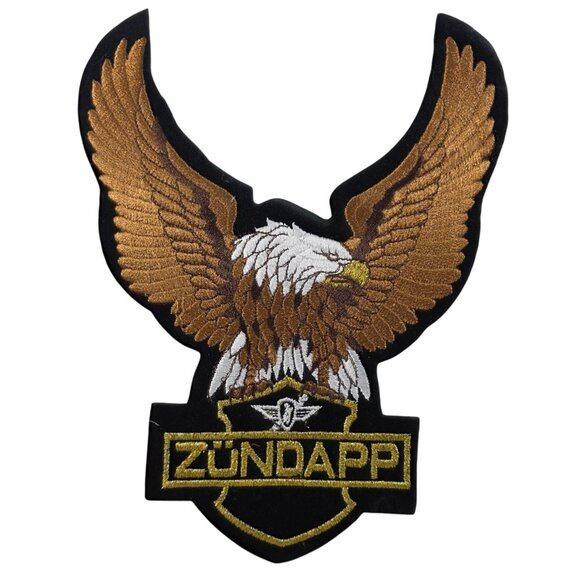 Zündapp Eagle Patch Embroidered Iron-On Sew-On Badge For Jackets & Vests - Picture 1 of 6